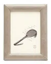 Pigeon & Poodle Eton Leather Frame, 5 X 7 In Light Gray