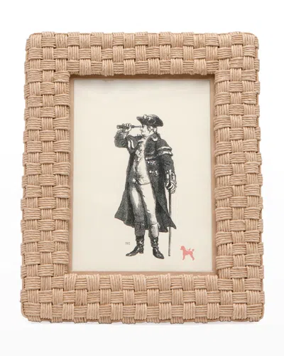 Pigeon & Poodle Genova Natural Rope Picture Frame, 5" X 7" In Brown