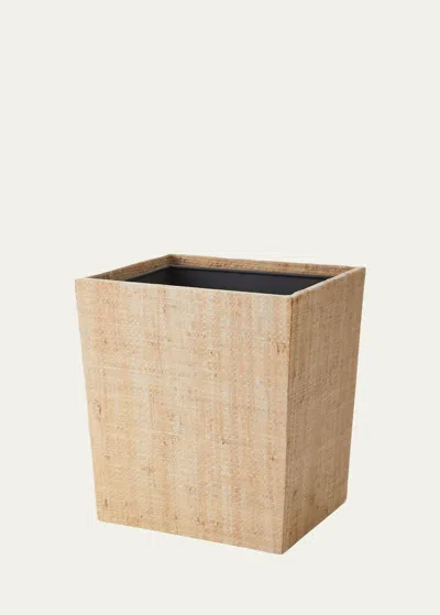 Pigeon & Poodle Ghent Natural Bagor Grass Wastebasket In Beige
