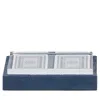 Pigeon & Poodle Grantham Middelburg Faux Shagreen Playing Card Set In Navy
