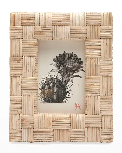 Pigeon & Poodle Grasse Natural Cane Picture Frame, 4" X 6" In Neutral