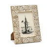 Pigeon & Poodle Ismailia Spotted Gold Bone Frame, 4 X 6 In Spotted Gold