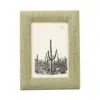 Pigeon & Poodle Kemi Jute Frame, 4 X 6 In Green