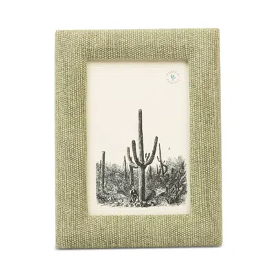 Pigeon & Poodle Kemi Jute Frame, 4 X 6 In Light Green