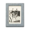 Pigeon & Poodle Kemi Jute Frame, 5 X 7 In Light Blue