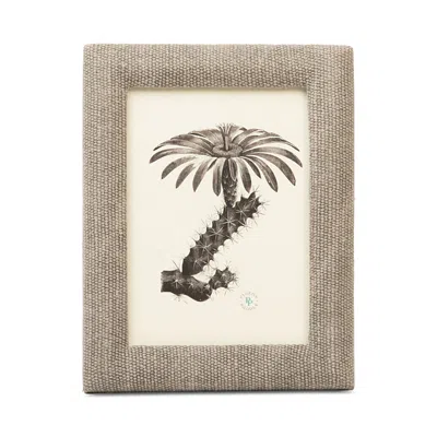 Pigeon & Poodle Kemi Jute Frame, 5 X 7 In Light Gray