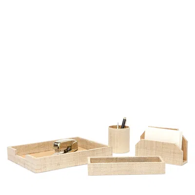 Pigeon & Poodle Koba Desk Set In Brown