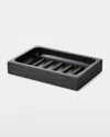 Pigeon & Poodle Manchester Rectangular Soap Dish In Black