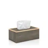 Pigeon & Poodle Manchester Rectangular Tissue Box In Sand