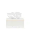 Pigeon & Poodle Manchester Rectangular Tissue Box In White
