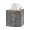 Pigeon & Poodle Manchester Tissue Box In Cool Gray
