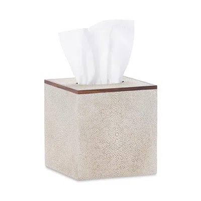 Pigeon & Poodle Manchester Tissue Box In Warm Silver