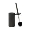 Pigeon & Poodle Manchester Toilet Brush Holder, Round In Brown