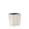 Pigeon & Poodle Manchester Wastebasket In Warm Silver