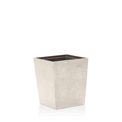 Pigeon & Poodle Manchester Wastebasket In Warm Silver