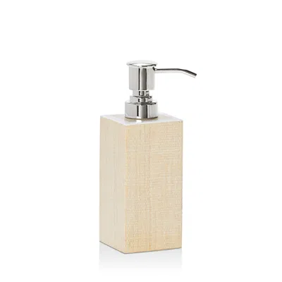 Pigeon & Poodle Maranello Soap/lotion Pump In Beige/white