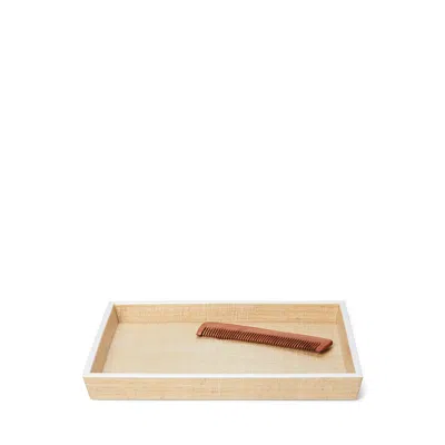 Pigeon & Poodle Maranello Tray, Large In Beige/white