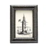 Pigeon & Poodle Metz Lacquered Resin Frame, 4 X 6 In Black