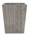 Pigeon & Poodle Napali Poly Hemp Tapered Rectangular Wastebasket In Dark Gray