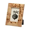 Pigeon & Poodle Narvik Dark Brown Burl Frame, 4 X 6 In Neutral