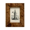 Pigeon & Poodle Narvik Dark Brown Burl Frame, 4 X 6 In Dark Brown Burl
