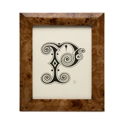 Pigeon & Poodle Narvik Dark Brown Burl Frame, 8 X 10