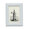 Pigeon & Poodle Oxford Faux Shagreen Frame, 5.5 X 7.5 In Cool Gray