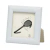 Pigeon & Poodle Oxford Faux Shagreen Frame, 6.5 X 6.5 In White