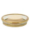 Pigeon & Poodle Pomaria Soap Dish In Gold