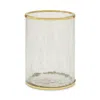 Pigeon & Poodle Pomaria Wastebasket In Gold