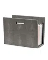 Pigeon & Poodle Turin Magazine Holder In Cool Gray