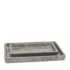 Pigeon & Poodle Veneto Nested Tray In Gray
