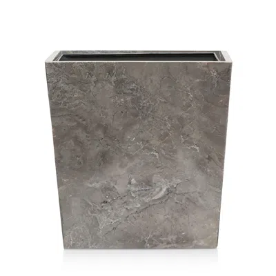 Pigeon & Poodle Veneto Waste Basket In Gray