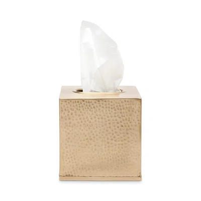 Pigeon & Poodle Verum Tissue Box Cover In Antique Brass