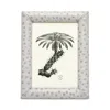 Pigeon & Poodle Witney Ostrich Leather Frame, 5 X 7 In Gray