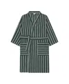 Piglet In Bed Cotton Robe In Pine Green
