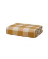 Piglet In Bed Emsworth Plaid Linen Blend Duvet Cover, King In Russet Yellow