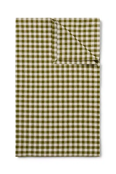 Piglet In Bed European Linen Tablecloth In Green