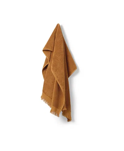 Piglet In Bed Fringe Edge Bath Sheet In Brown