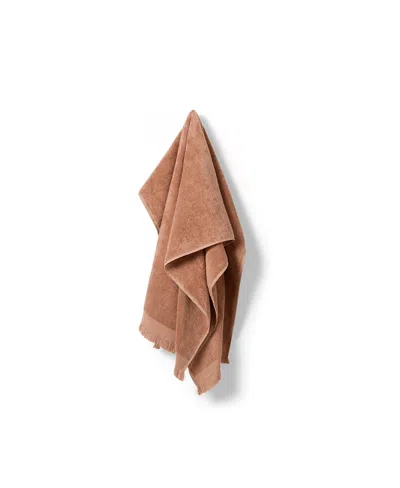 Piglet In Bed Fringe Edge Bath Sheet In Brown