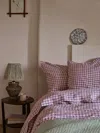 Piglet In Bed Gingham Linen Blend Duvet Cover