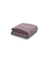 Piglet In Bed Gingham Linen Blend Duvet Cover, Queen In Berry Gingham