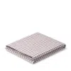 Piglet In Bed Gingham Linen Blend Flat Sheet, King In Purple