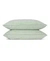 Piglet In Bed Gingham Linen Blend Pillowcase Pair