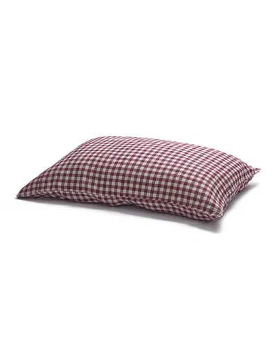 PIGLET IN BED PIGLET IN BED GINGHAM LINEN BLEND PILLOWCASE PAIR, STANDARD