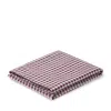 Piglet In Bed Gingham Linen Flat Sheet In Purple