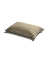 Piglet In Bed Gingham Linen Pillowcase Pair, Square In Botanical Green Gingham