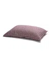 Piglet In Bed Gingham Linen Pillowcase Pair, Standard In Red