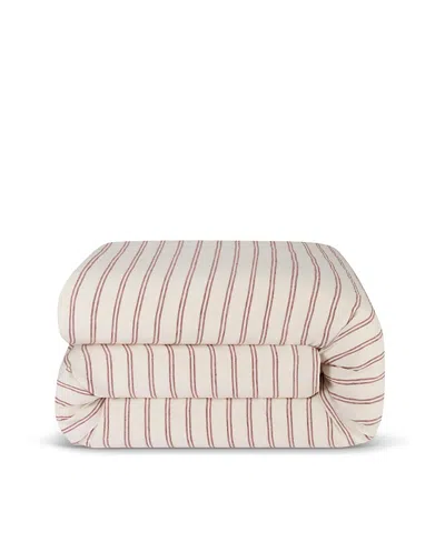 Piglet In Bed Kemptown Stripe Linen Duvet Cover, King In Pink