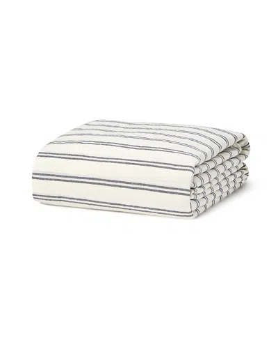 Piglet In Bed Kemptown Stripe Linen Duvet Cover, Twin